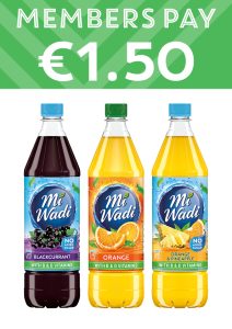 Supereasy Reward Offer Mi Wadi range is now only €1.50 each for Supereasy Reward members