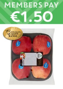 Picture of Fresh Choice Premium Apples (4 pack) with the price of Members Pay €1.50 above product image